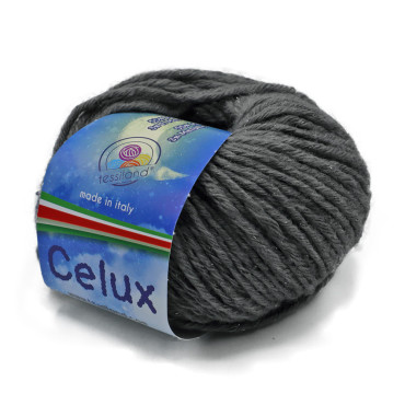 Celux misto lana lurex gomitolo 50g Grigio