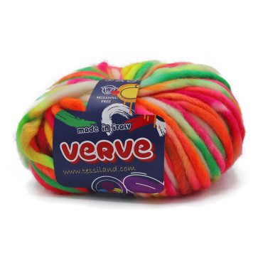 Verve pura lana stoppino sfumato gomitolo 100g Fluotik