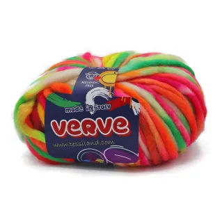 Verve pure wool roving gradient yarn ball 100g Fluotik