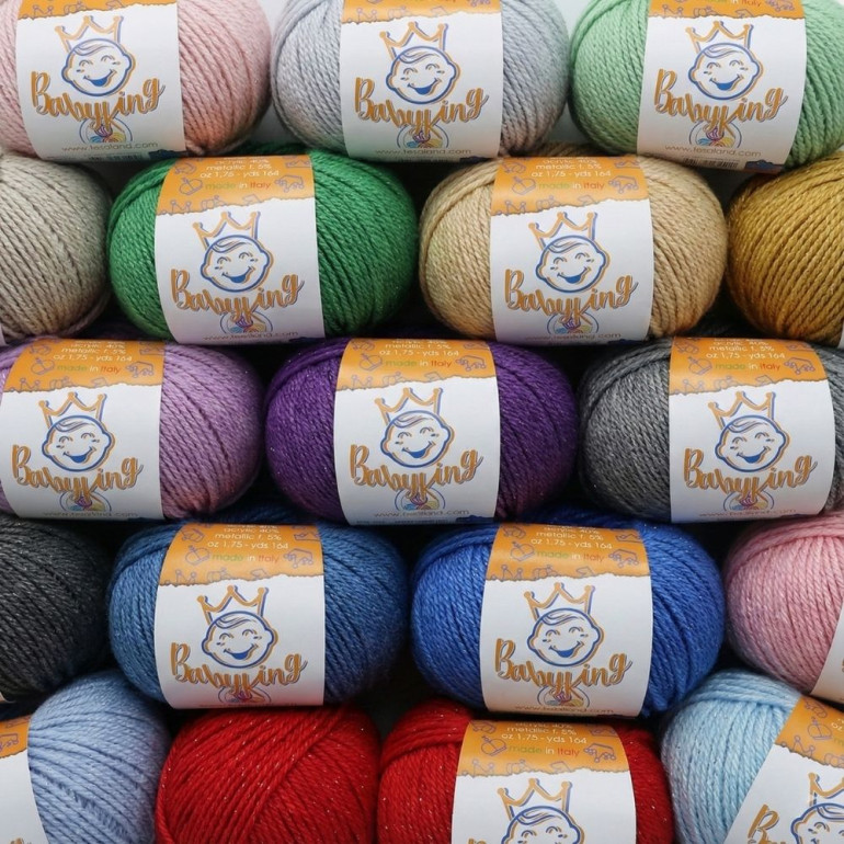 Baby King misto lana lurex gomitolo 50g