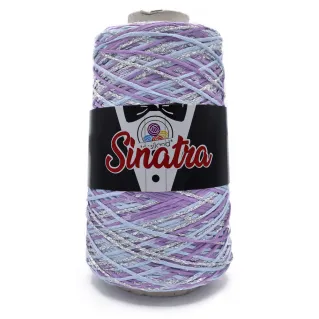 Sinatra Trapillo mezcla viscosa lurex degradado Cono 200g Lilla
