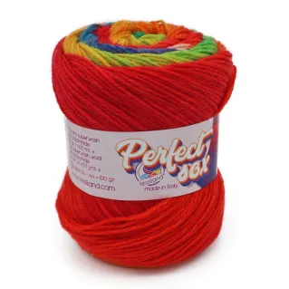 PerfectSox shaded wool blend for socks cake 100g Rainbow