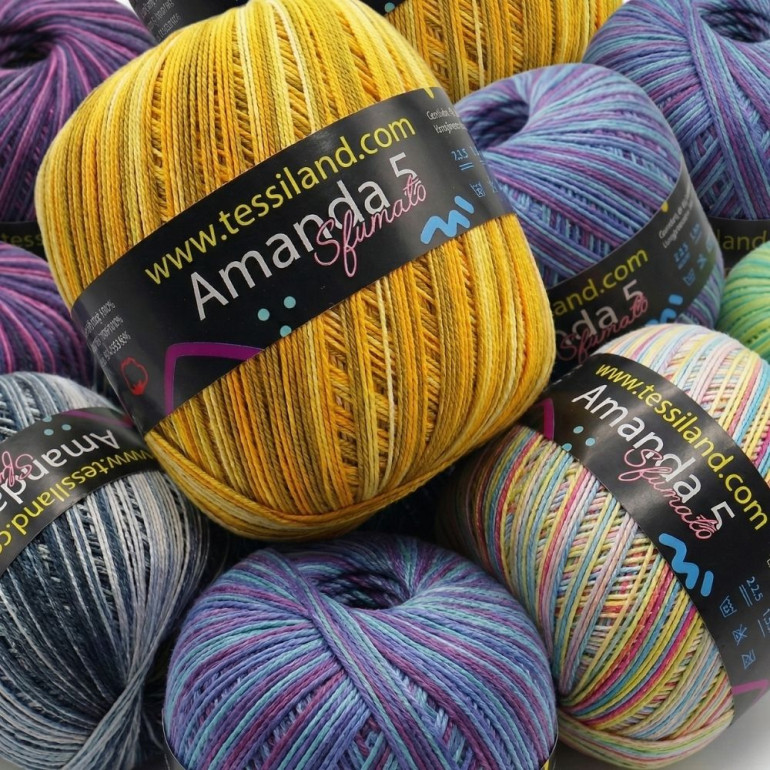 AmandaSfumato Cotton Lisle shaded n5 100g ball