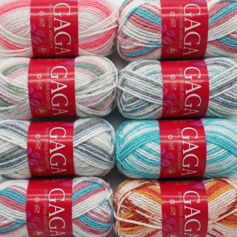 Gaga acrilico top quality planned pooling gomitolo 100g