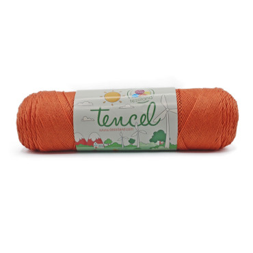 Tencel puro lyocell ecosostenibile gomitolo 200 Arancio