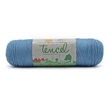 Tencel puro lyocell ecosostenibile gomitolo 200 Azzurro