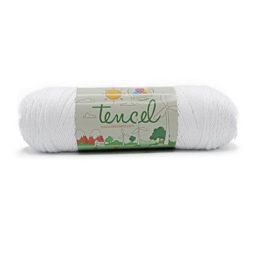 Tencel puro lyocell ecosostenibile gomitolo 200 Bianco