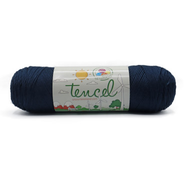 Tencel puro lyocell ecosostenibile gomitolo 200 Blu