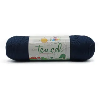 Tencel puro Lyocell ecosostenible ovillo 200g Azul