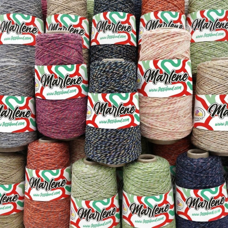 Marlene misto cotone effetto intrecciato luminoso rocca 250g