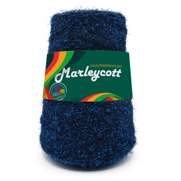 MarleyCott misto cotone e fibra metallica rocca 250g Blu turchese
