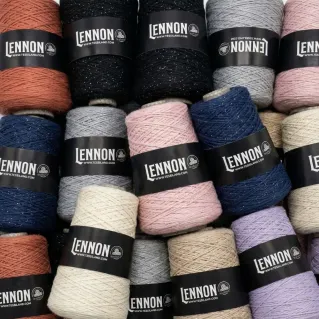 Lennon misto cotone e micro paillettes rocca 250g