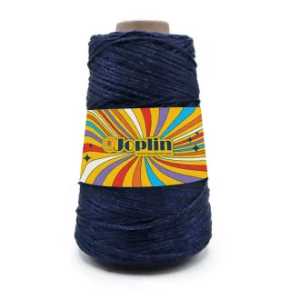 Joplin mezcla algodón con reflejo luminoso cono 250g Azul