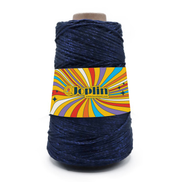 Joplin misto cotone con riflesso luminoso rocca 250g Blu