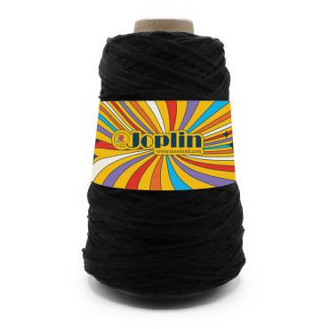 Joplin misto cotone con riflesso luminoso rocca 250g Nero
