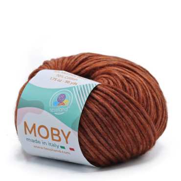 Moby misto alpaca merino cotone soffilo gomitolo 50g Ruggine