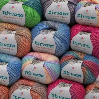 Nirvana misto lana cotone soffilo sfumato gomitolo 50g 