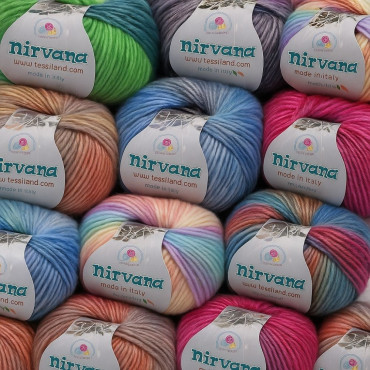 Nirvana misto lana cotone soffilo sfumato gomitolo 50g 