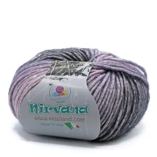 Nirvana mezcla lana algodón hilo soplado degradado ovillo 50g Dark