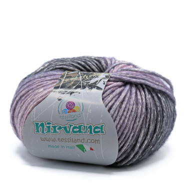 Nirvana misto lana cotone soffilo sfumato gomitolo 50g Dark