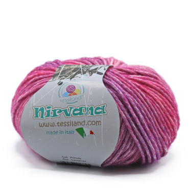 Nirvana misto lana cotone soffilo sfumato gomitolo 50g Primula