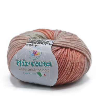 Nirvana misto lana cotone soffilo sfumato gomitolo 50g Terra