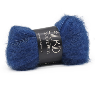 Silkid superkid mohair seta matassa 25g Blu delft