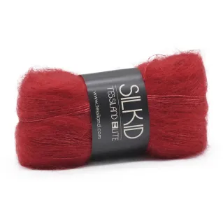Silkid superkid mohair seda madeja 25g Fuoco