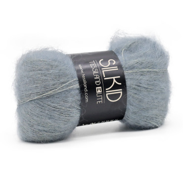 Silkid superkid mohair seta matassa 25g Nebbia