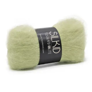 Silkid superkid mohair silk skein 25g Senape
