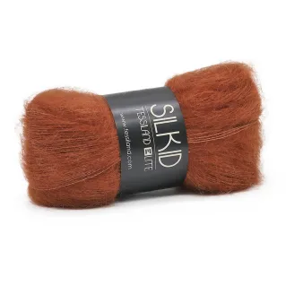 Silkid superkid mohair seda madeja 25g Terracotta