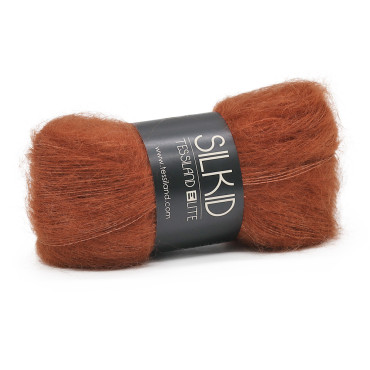 Silkid superkid mohair seta matassa 25g Terracotta