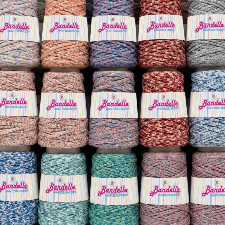 Bandelle fettuccia misto lana sfumata rocca 200g