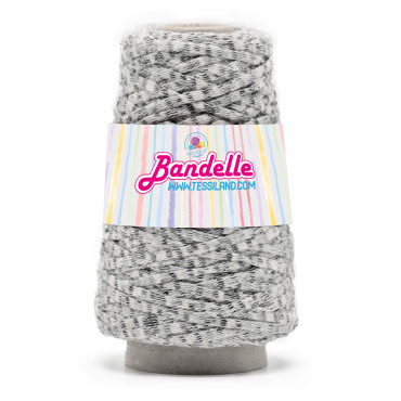 Bandelle fettuccia misto lana sfumata rocca 200g Dark