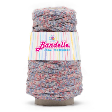 Bandelle fettuccia misto lana sfumata rocca 200g Magenta