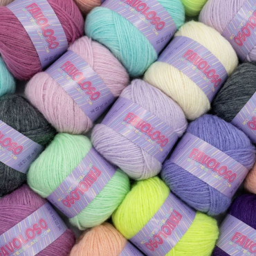 Favoloso acrilico top quality sfumato garzato gomitolo 100g