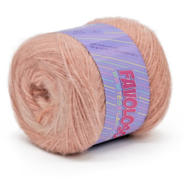 Favoloso acrylic variegated brushed 100g ball Cipria terra