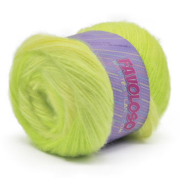Favoloso acrylic variegated brushed 100g ball Giallo lime