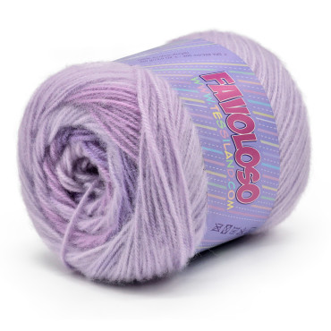 Favoloso acrylique dégradé gratté pelote de 100g Glicine lilla