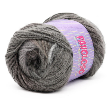 Favoloso acrylique dégradé gratté pelote de 100g Grigio perla