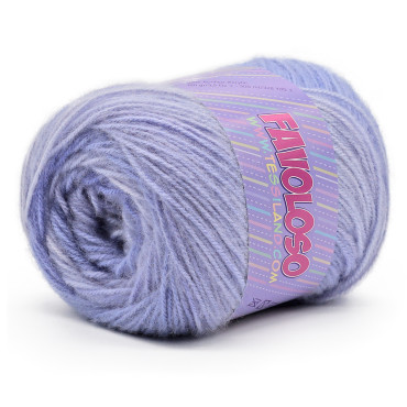 Favoloso acrílico degradado y perchado ovillo 100g Jeans avio