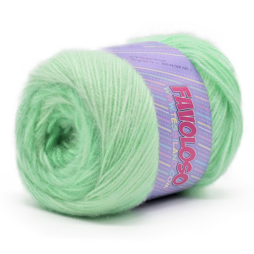 Favoloso acrílico degradado y perchado ovillo 100g Verde acqua