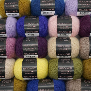Arrogante misto mohair bouclè gomitolo 50g