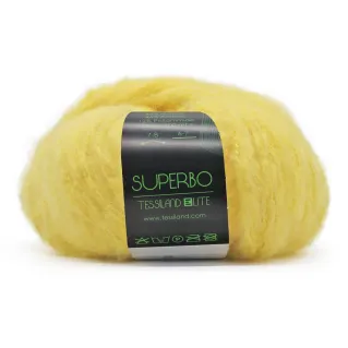 Superbo brushed mohair blend yarn ball 50g Ananas