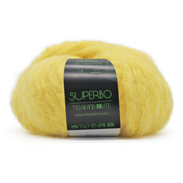 Superbo misto mohair garzato gomitolo 50g Ananas
