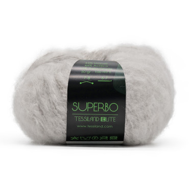 Superbo misto mohair garzato gomitolo 50g Perla
