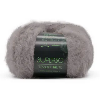 Superbo mélange mohair gratté pelote 50g Tortora