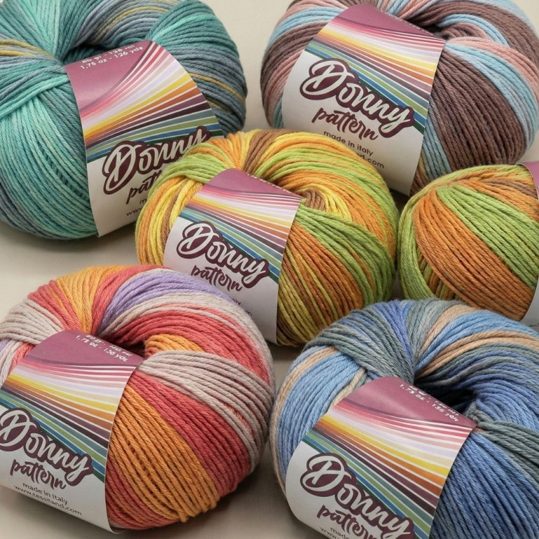 Donny Pattern coton pur dégradé pelote 50g