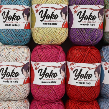 Yoko misto cotone con paillettes gomitolo 50g