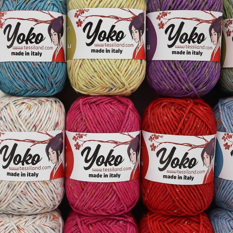 Yoko misto cotone con paillettes gomitolo 50g
